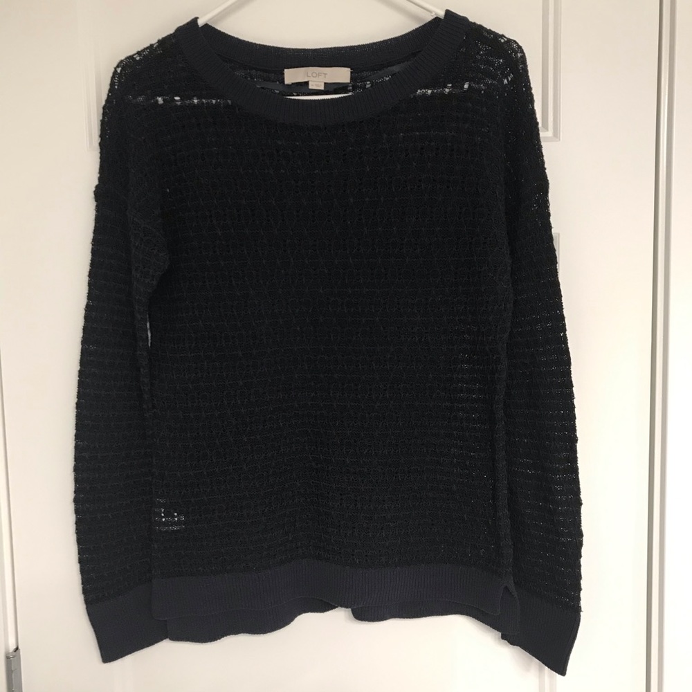 Navy and Black LOFT sweater